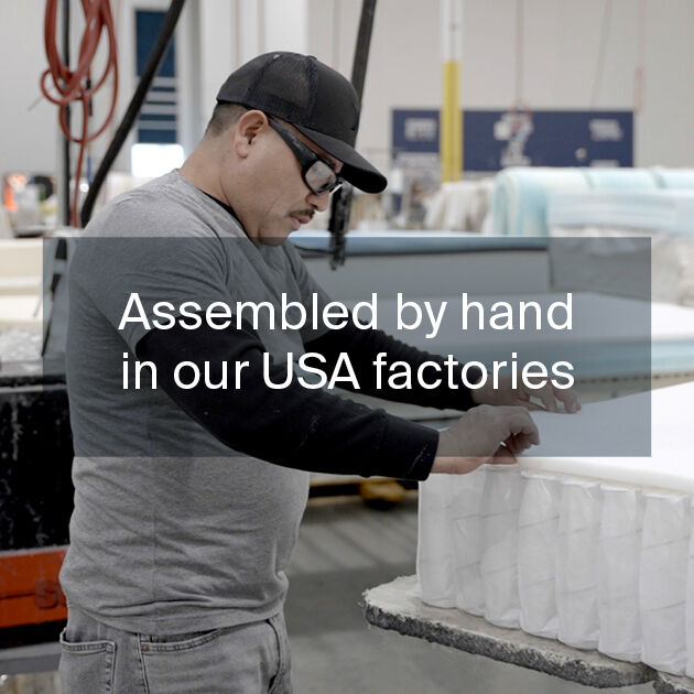 Assembled by hand in our USA Factories